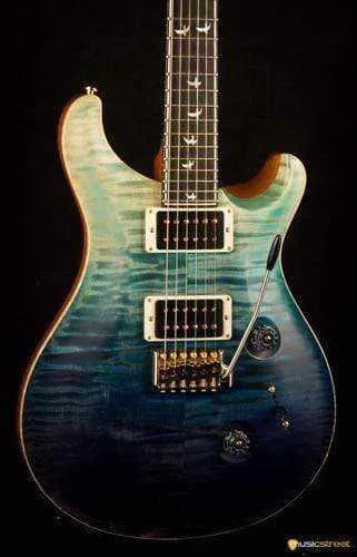 USED - PRS Custom 24 30Th Anniversary Wood Library, Blue Fade Satin S#221406