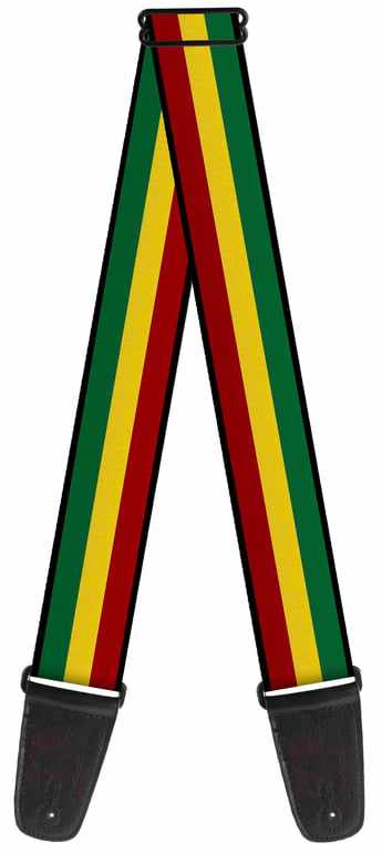 Buckle Down Jamaican Stripe Guitar Strap
