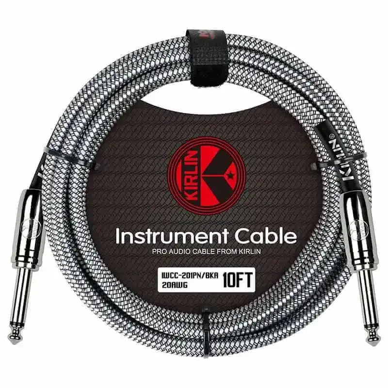KIRLIN FABRIC 10' STRAIGHT BLACK 10 Ft cable