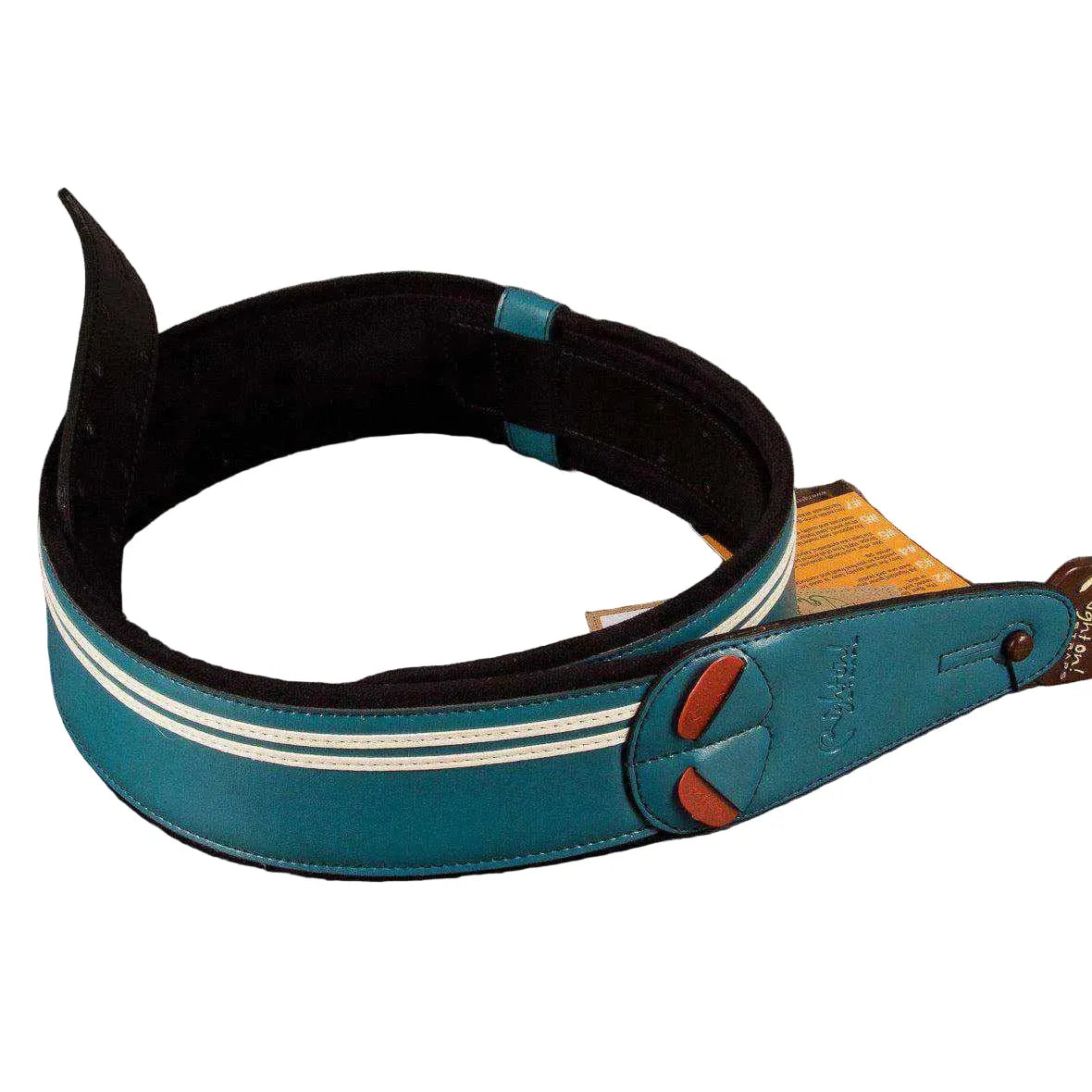 RightOn! Race Guitar Strap - Teal