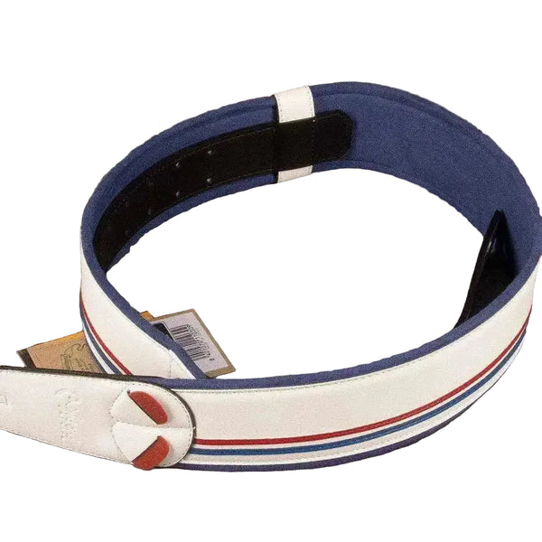 RightOn! Race Guitar Strap - White