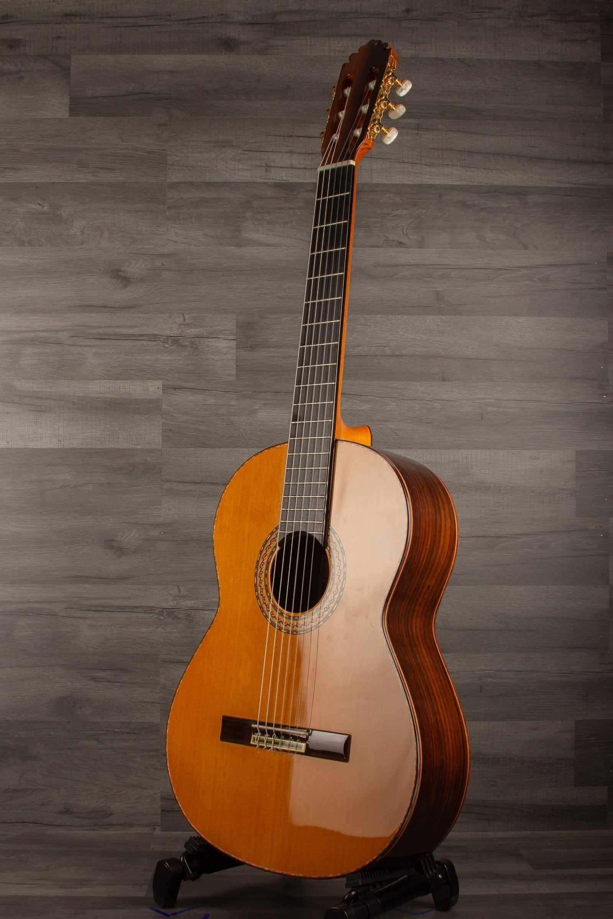 USED - Manuel Rodriguez model E guitar with superb condition and unique finish, handmade in Europe.