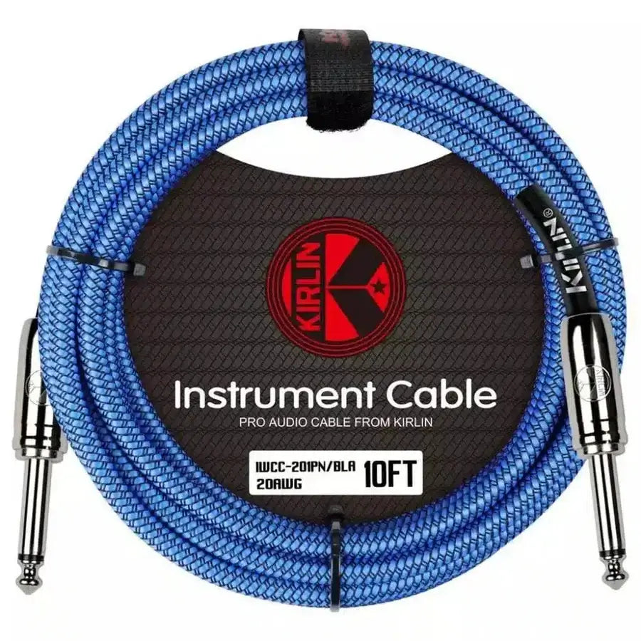 KIRLIN FABRIC 10' STRAIGHT - STRAIGHT BLUE 10 Ft cable