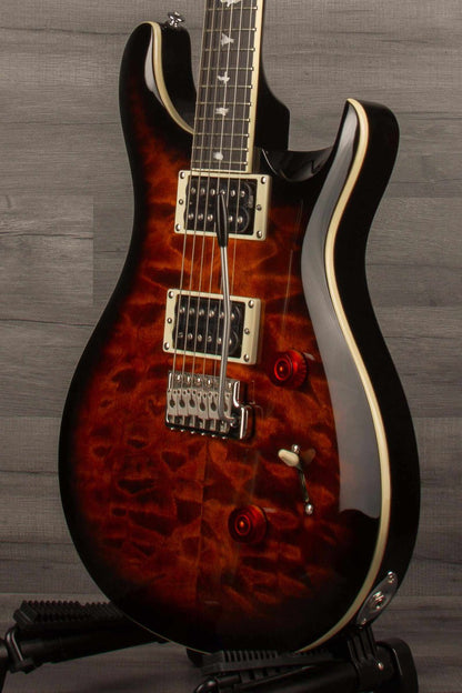 PRS - SE Custom 24 - Black Gold Sunburst Quilt Electric Guitar