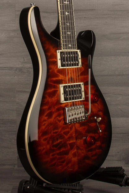 PRS - SE Custom 24 - Black Gold Sunburst Quilt Electric Guitar