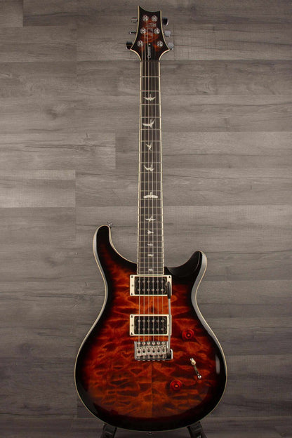 PRS - SE Custom 24 - Black Gold Sunburst Quilt Electric Guitar