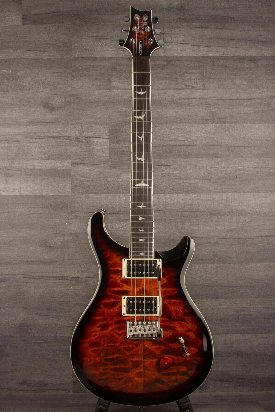 PRS - SE Custom 24 - Black Gold Sunburst Quilt Electric Guitar