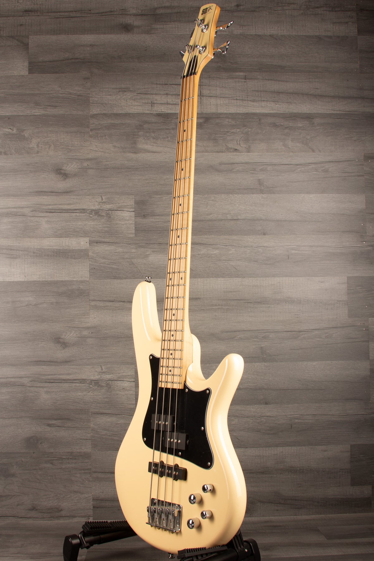 USED - Ibanez SRMD200K-VWH 4 String Bass Guitar in Vintage White - MusicStreet