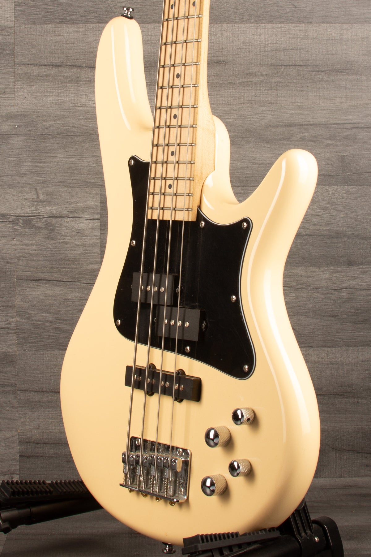 USED - Ibanez SRMD200K-VWH 4 String Bass Guitar in Vintage White - MusicStreet