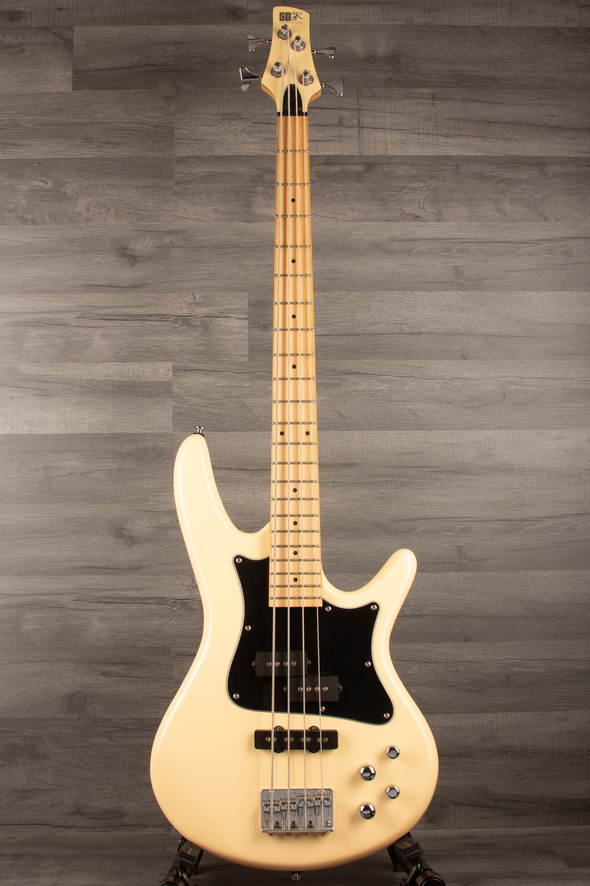 USED - Ibanez SRMD200K-VWH 4 String Bass Guitar in Vintage White - MusicStreet