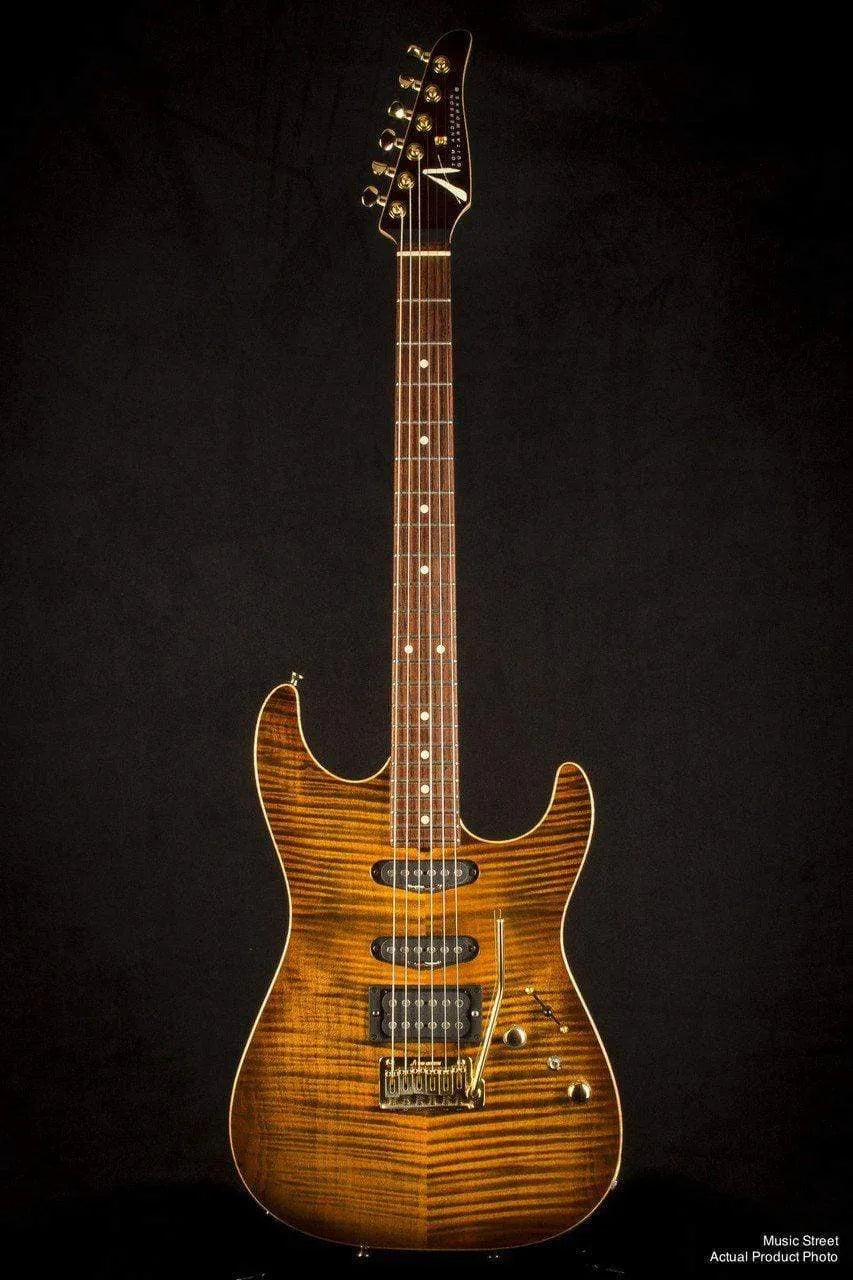 USED - Tom Anderson 2001 Hollow Drop Top Tiger'S Eye Burst