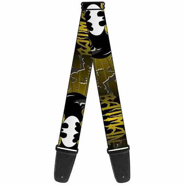 Buckle Down Seatbelt Buckle Belt - Batman Shield Black & Yellow