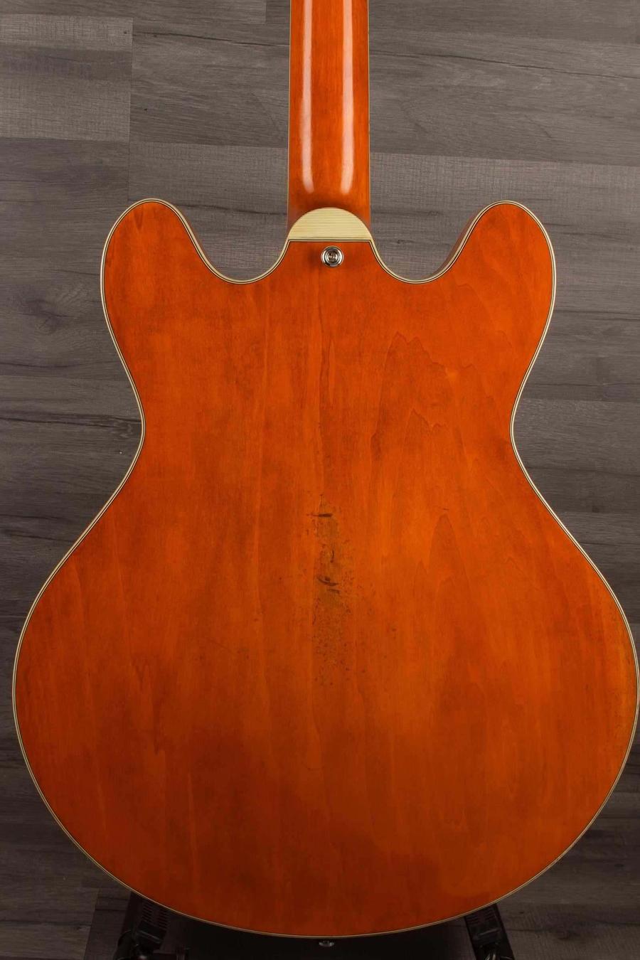 USED - Eastman T64/V Antique Varnish back view showcasing rich wood grain and antique finish.