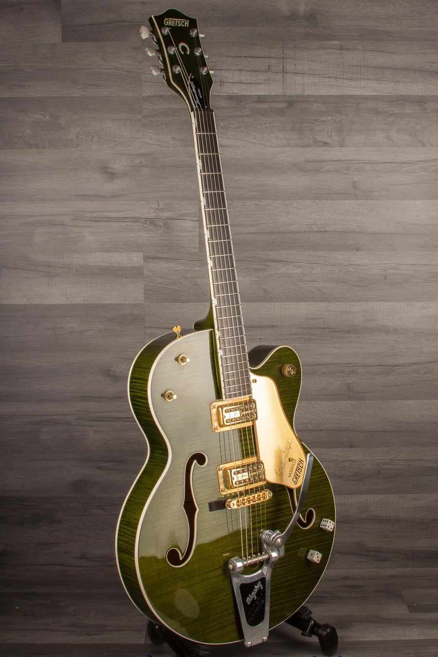 USED - Gretsch G6120SSUGR Green Tiger - Brian Setzer Nashville