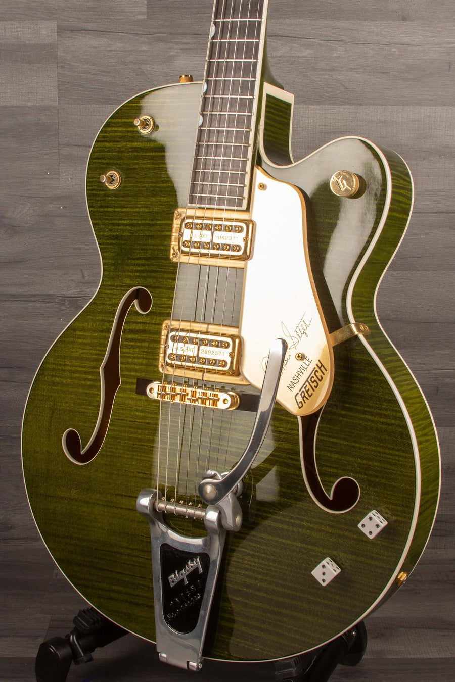 USED - Gretsch G6120SSUGR Green Tiger - Brian Setzer Nashville