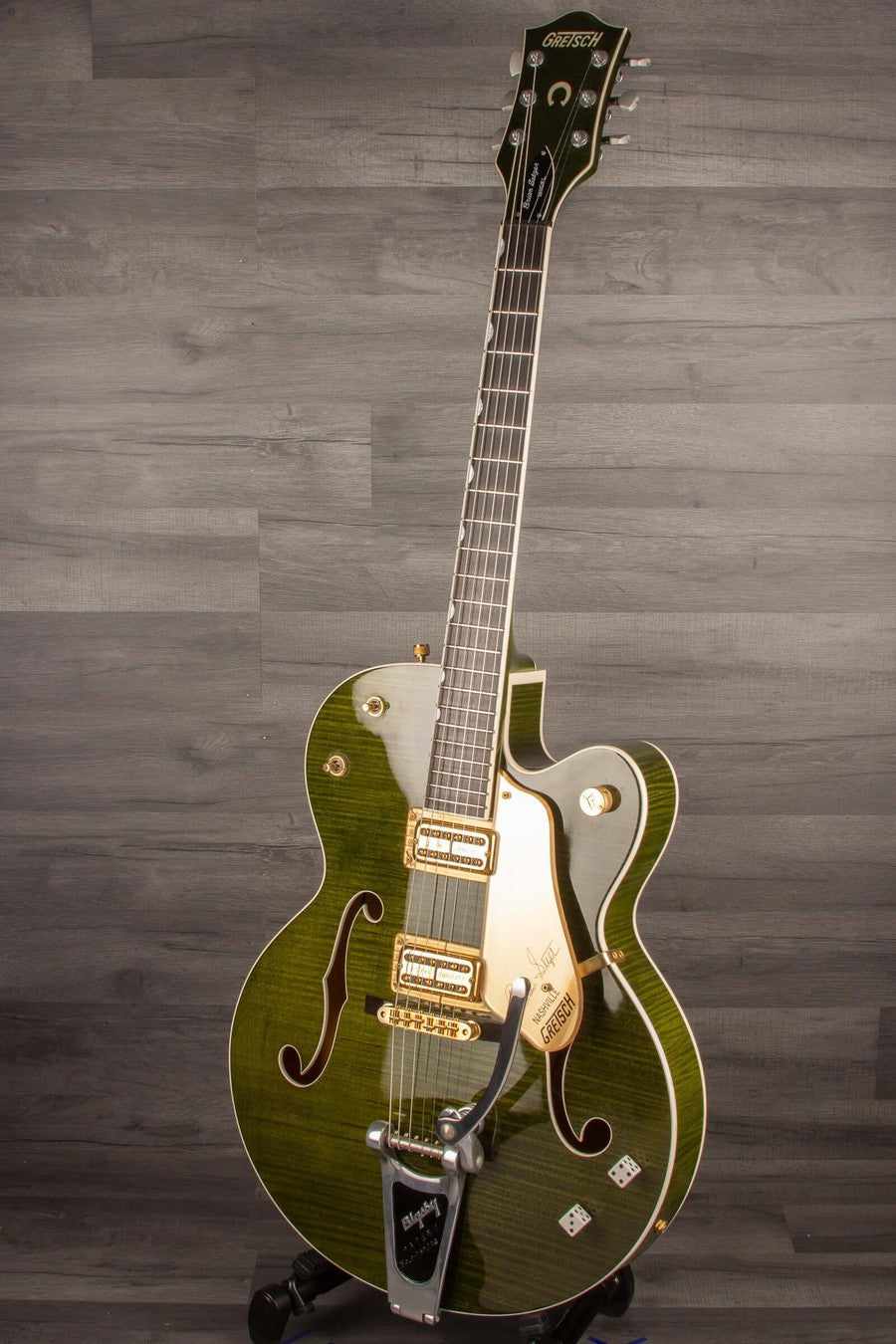 USED - Gretsch G6120SSUGR Green Tiger - Brian Setzer Nashville
