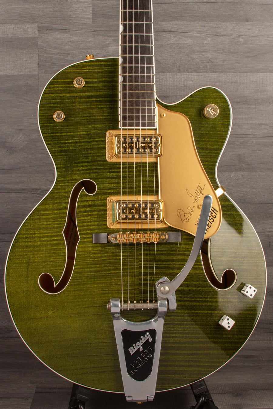 USED - Gretsch G6120SSUGR Green Tiger - Brian Setzer Nashville
