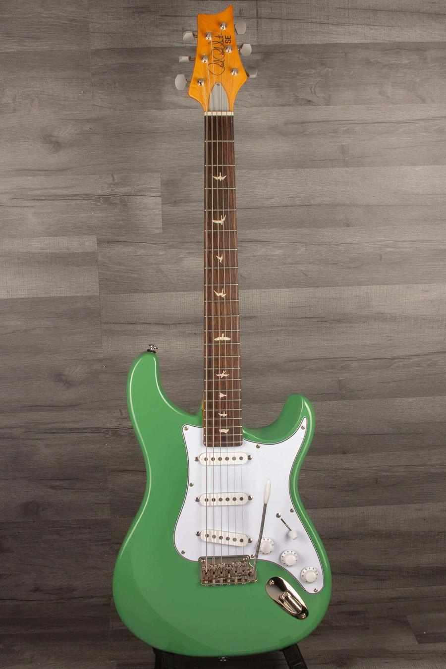 USED - PRS SE Silver Sky - Ever Green, excellent condition guitar with poplar body and rosewood fretboard.