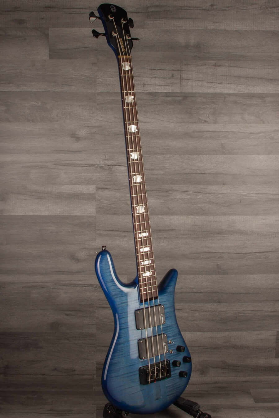 USED - Spector Rudy Sarzo Euro 4LX Bass Guitar - Blue Stain Gloss