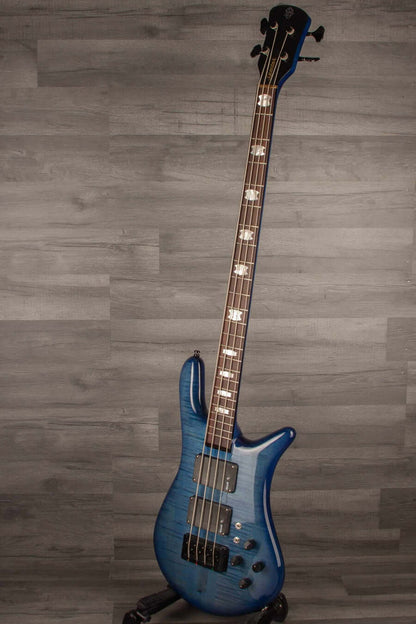 USED - Spector Rudy Sarzo Euro 4LX Bass Guitar - Blue Stain Gloss
