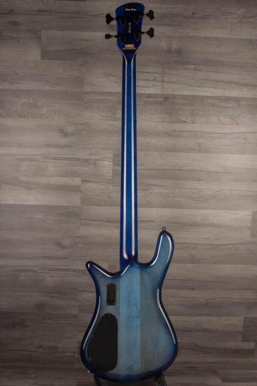 USED - Spector Rudy Sarzo Euro 4LX Bass Guitar - Blue Stain Gloss