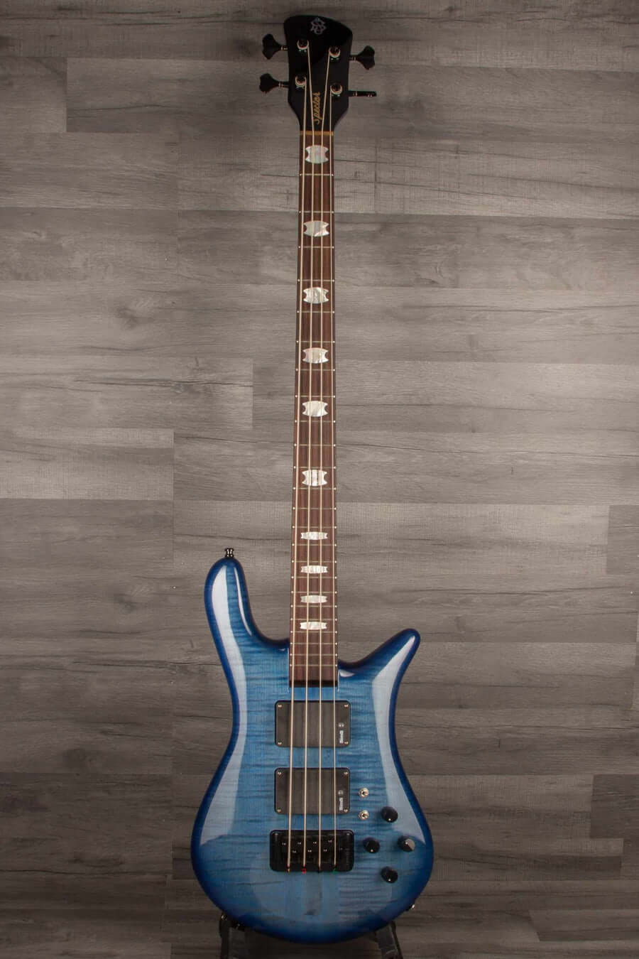 USED - Spector Rudy Sarzo Euro 4LX Bass Guitar - Blue Stain Gloss