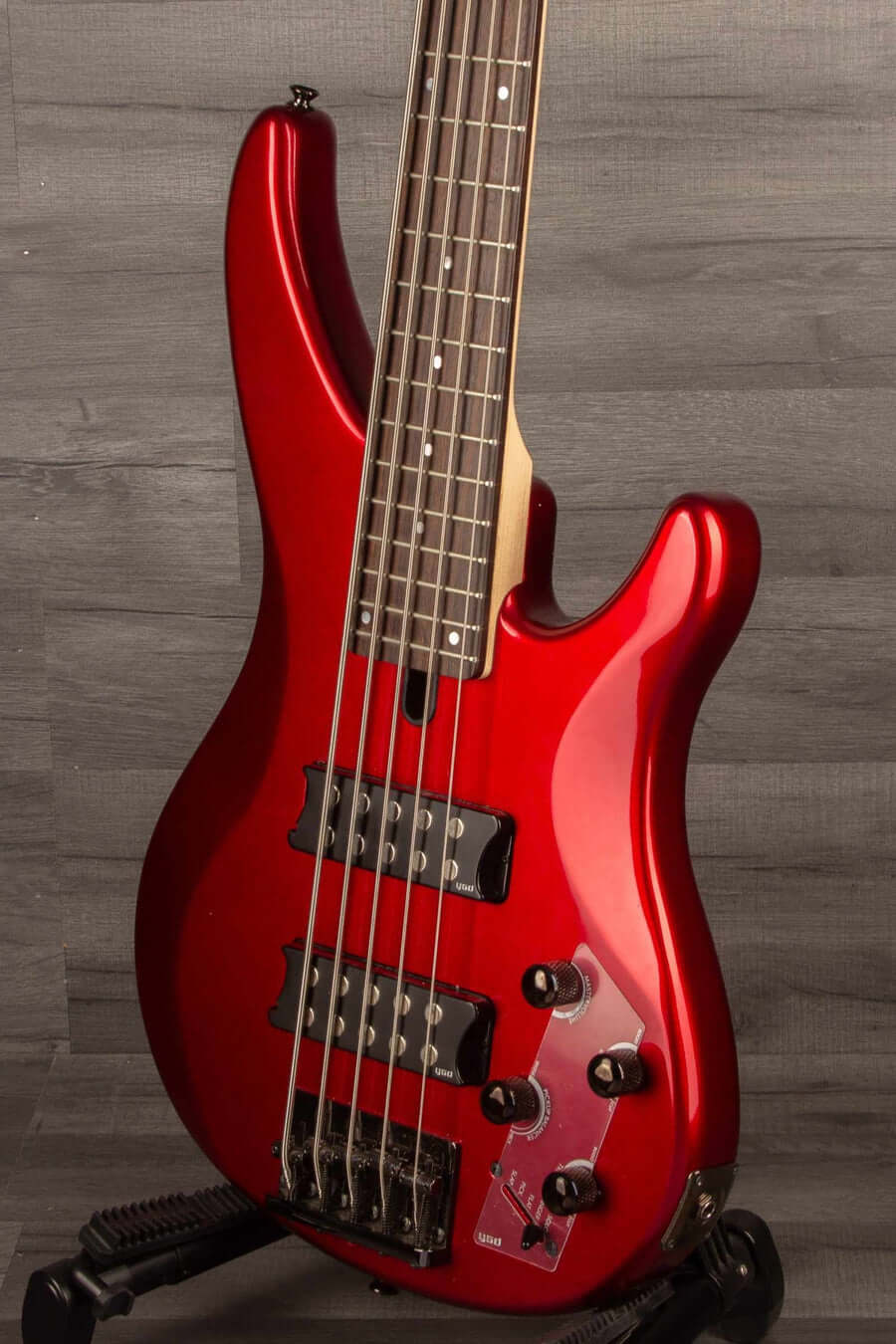 USED Yamaha TRBX305 5-String Bass Guitar - Candy Red