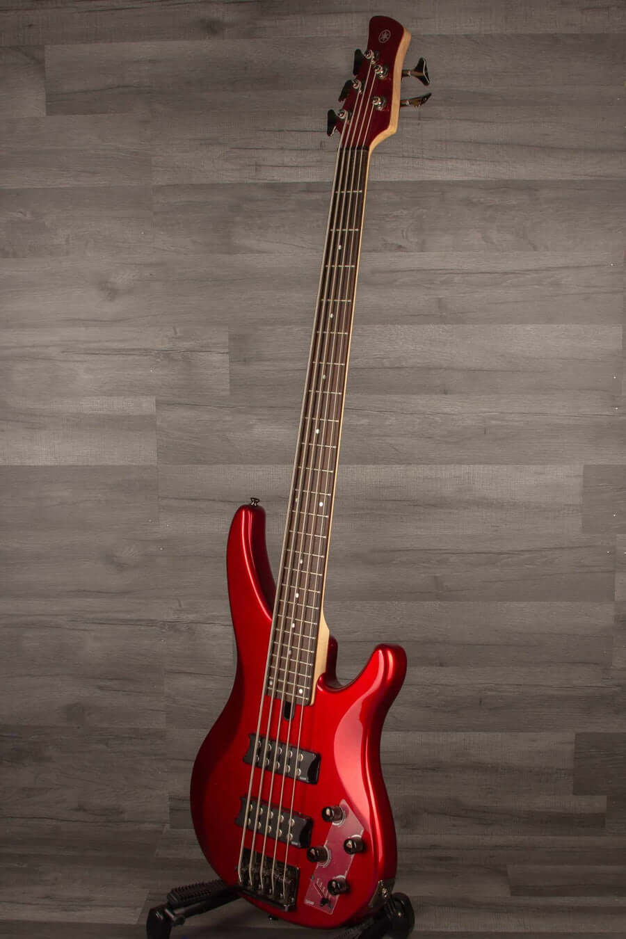 USED Yamaha TRBX305 5-String Bass Guitar - Candy Red
