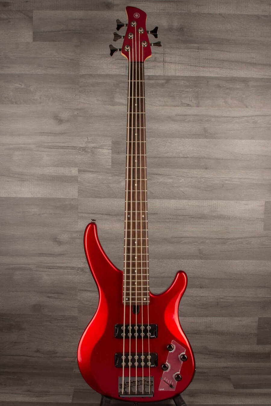 USED Yamaha TRBX305 5-String Bass Guitar - Candy Red