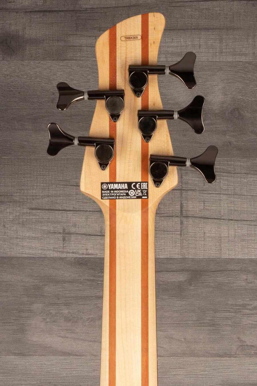 USED Yamaha TRBX305 5-String Bass Guitar - Candy Red