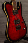 USED - Fender Custom Telecaster FMT HH - Crimson Red Transparent