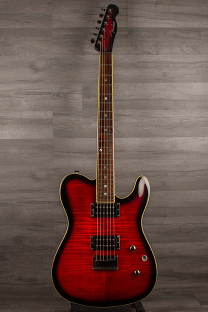 USED - Fender Custom Telecaster FMT HH - Crimson Red Transparent