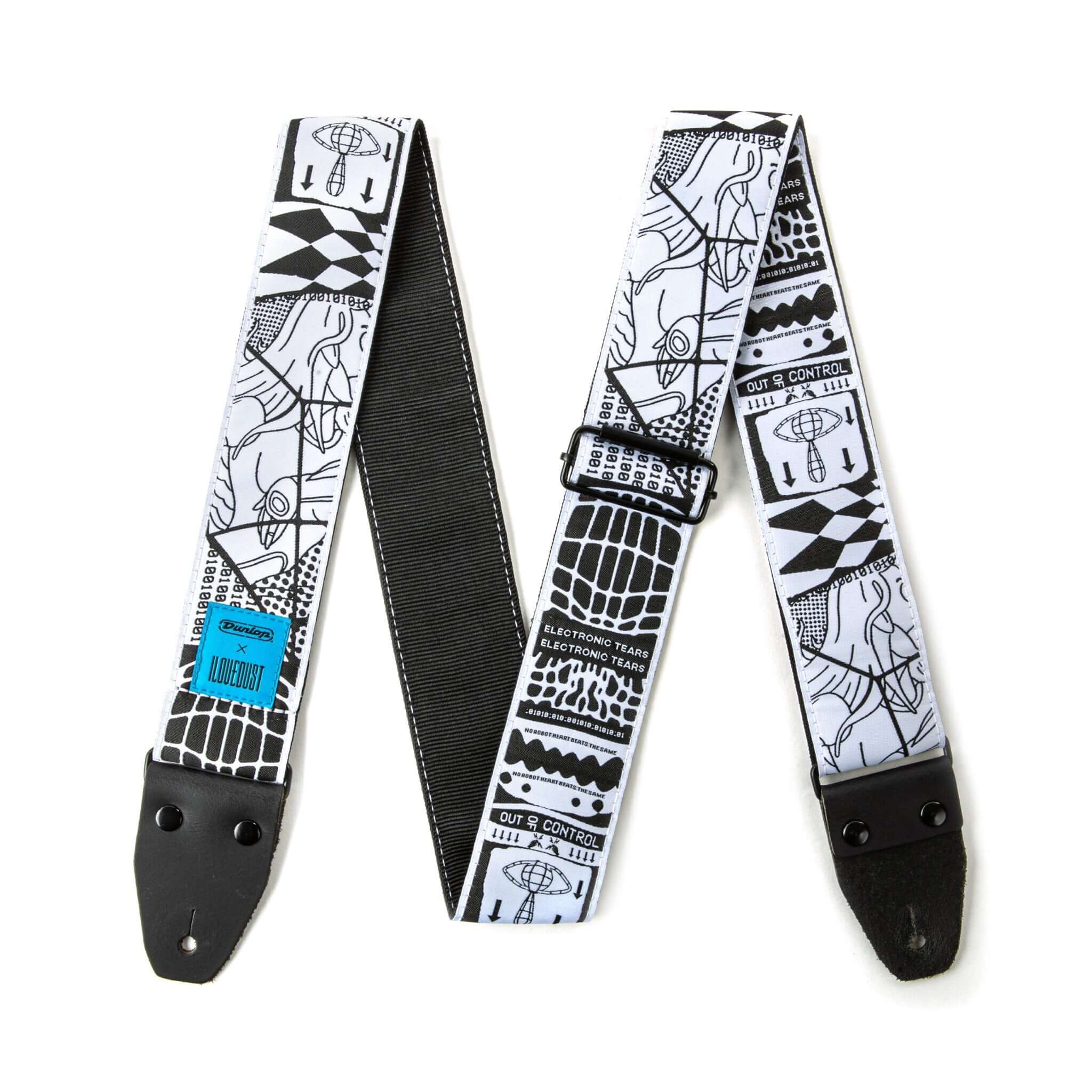 Dunlop Strap - I Love Dust Strap Electronic Tears - Guitar Strap