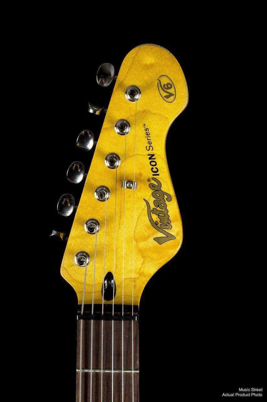 USED - Vintage - Icon Series Stratocaster V6 - Distressed White