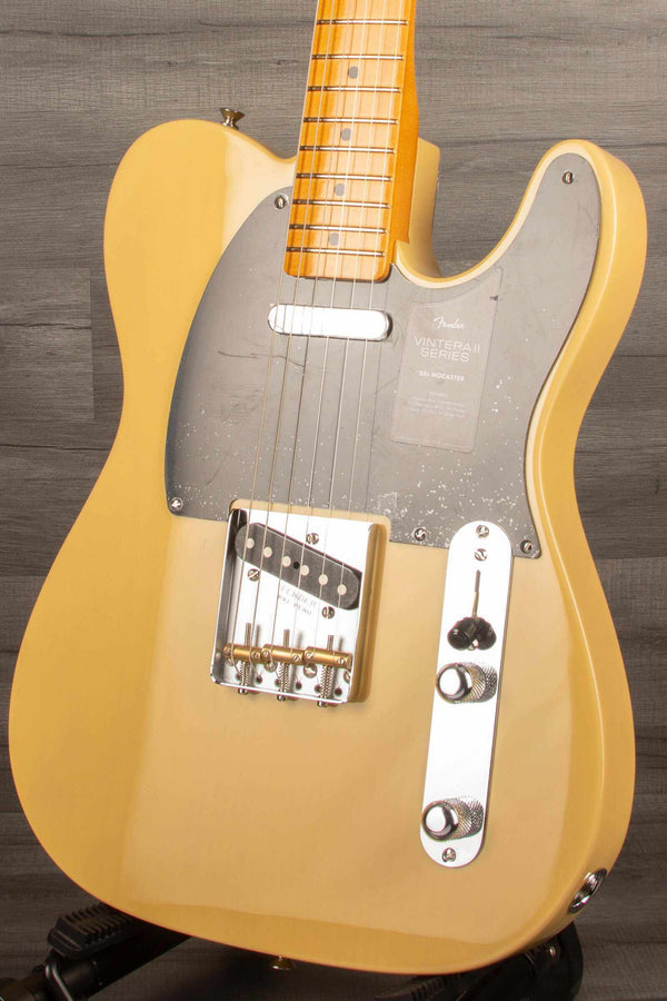 Fender Vintera® II '50s Nocaster®, Maple Fingerboard, Blackguard Blonde | MusicStreet
