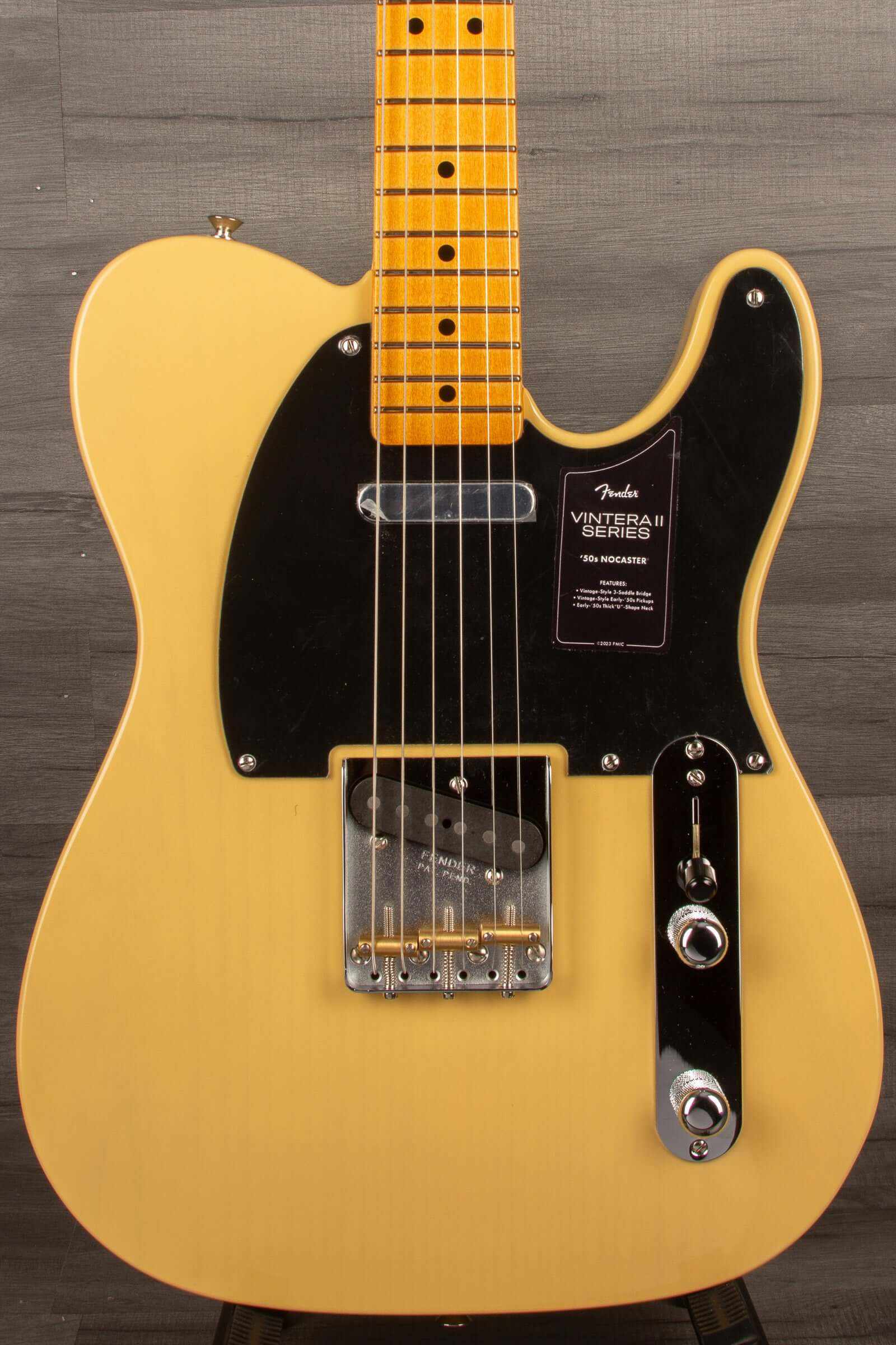 Fender Vintera® II '50s Nocaster®, Maple Fingerboard, Blackguard Blonde | MusicStreet