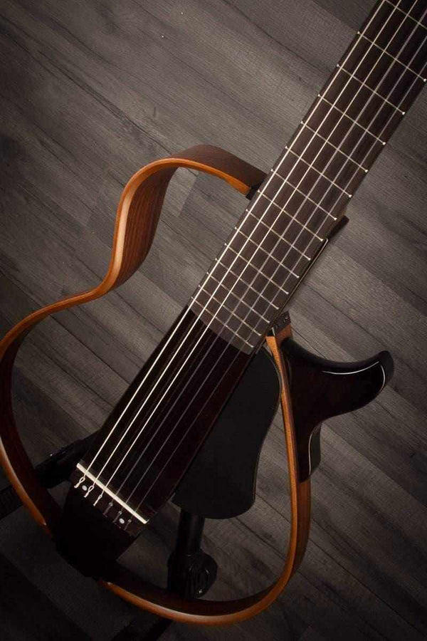 Yamaha Acoustic Guitar Yamaha SLG200N Nylon Silent Guitar - Translucent Black