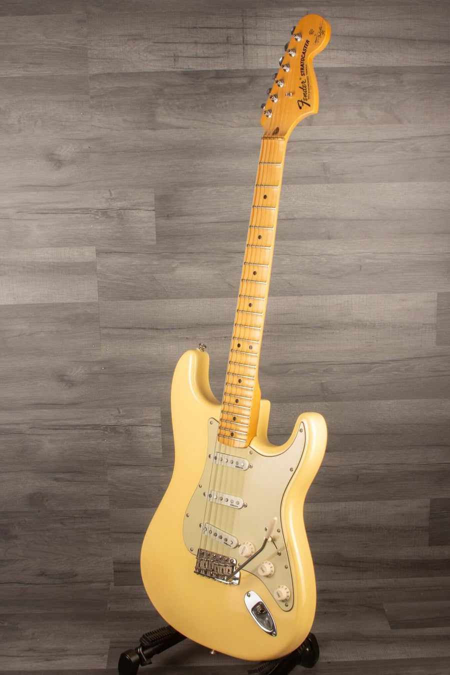USED Fender Yngwie Malmsteen USA Stratocaster Electric Guitar - Vintage White