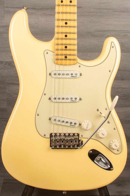 USED Fender Yngwie Malmsteen USA Stratocaster Electric Guitar - Vintage White