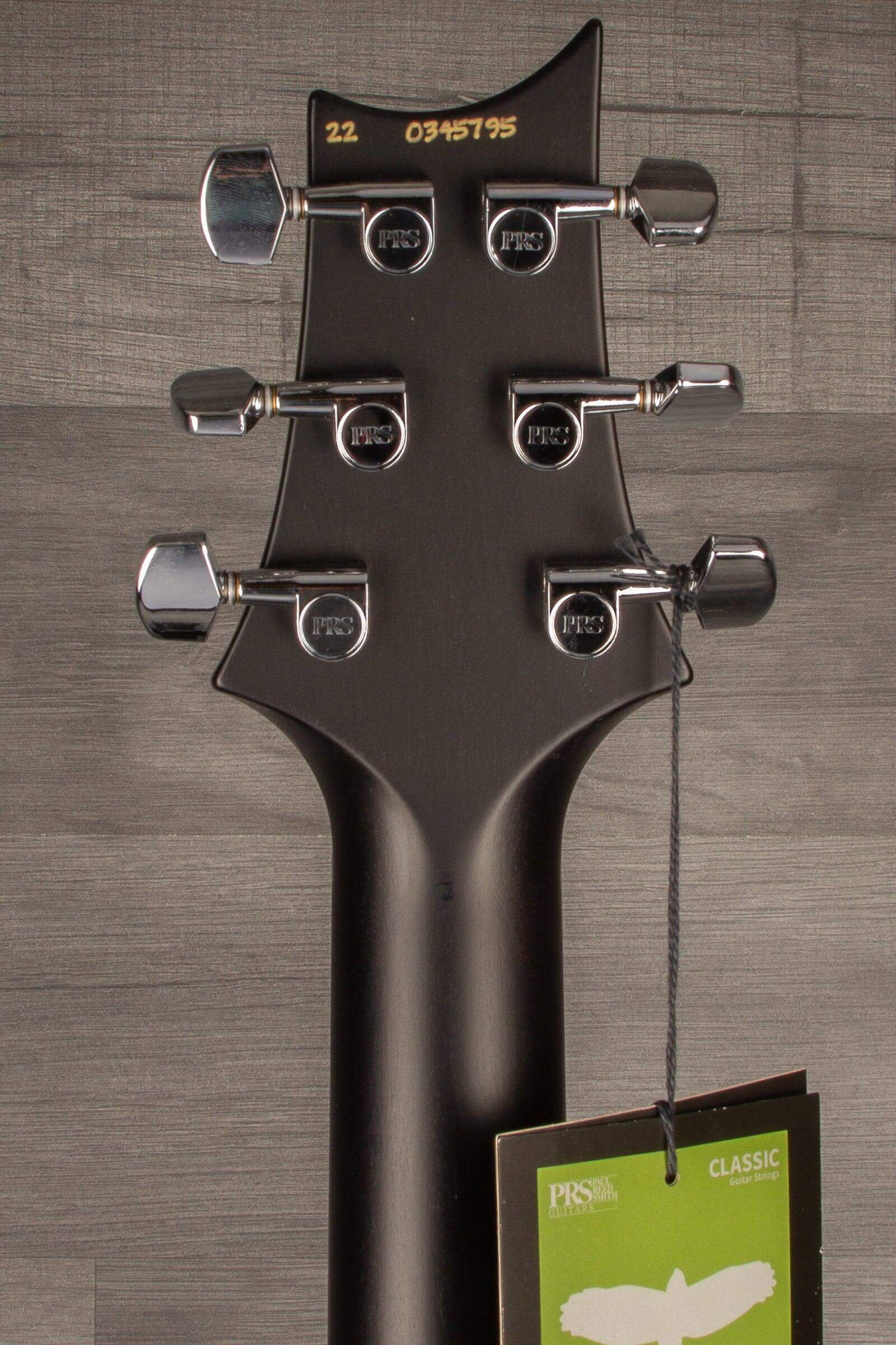 PRS CE24 Faded Grey Black Smokeburst Blackout Neck s#0345795