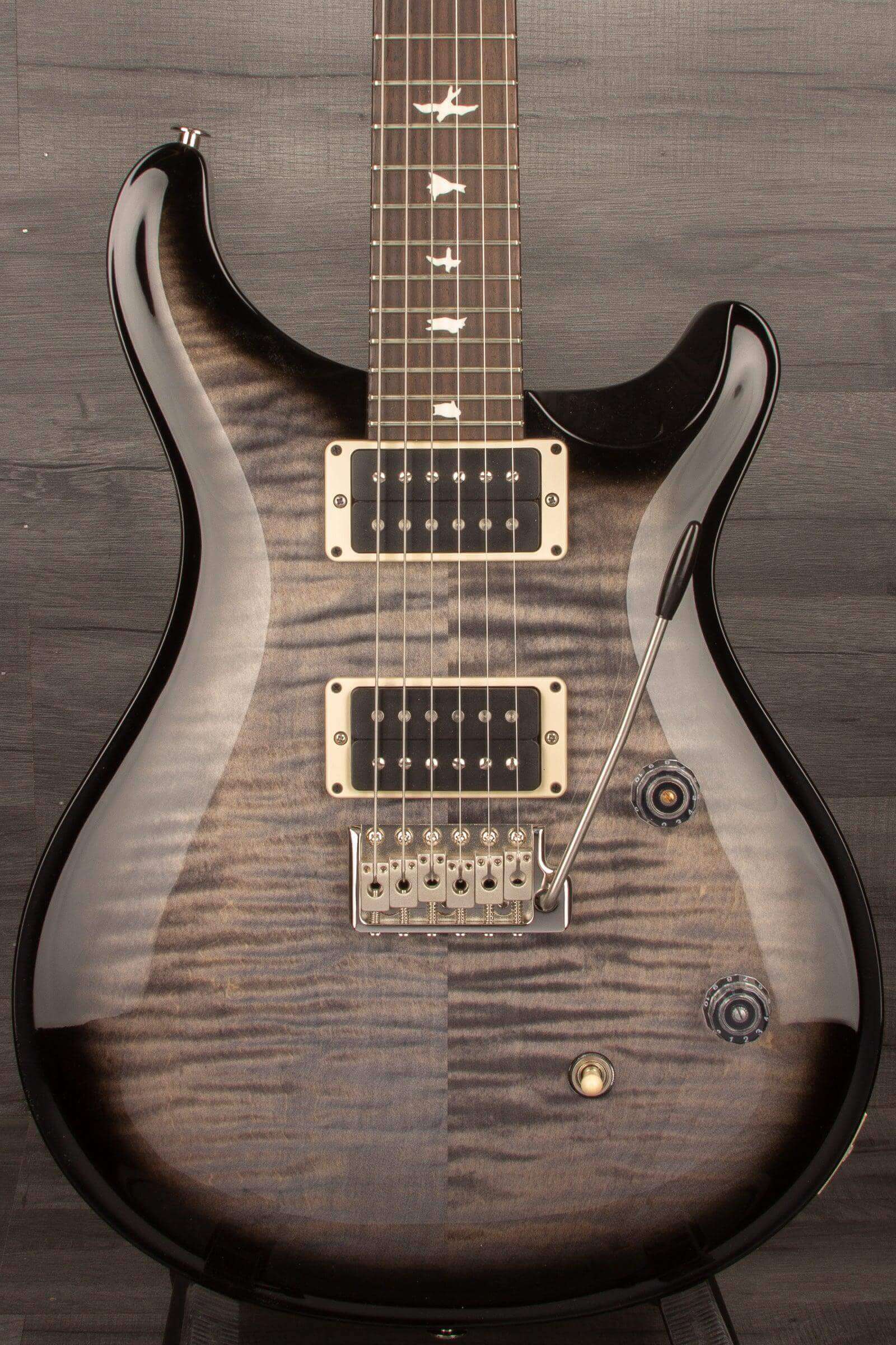 PRS CE24 Faded Grey Black Smokeburst Blackout Neck s#0345795 - MusicStreet