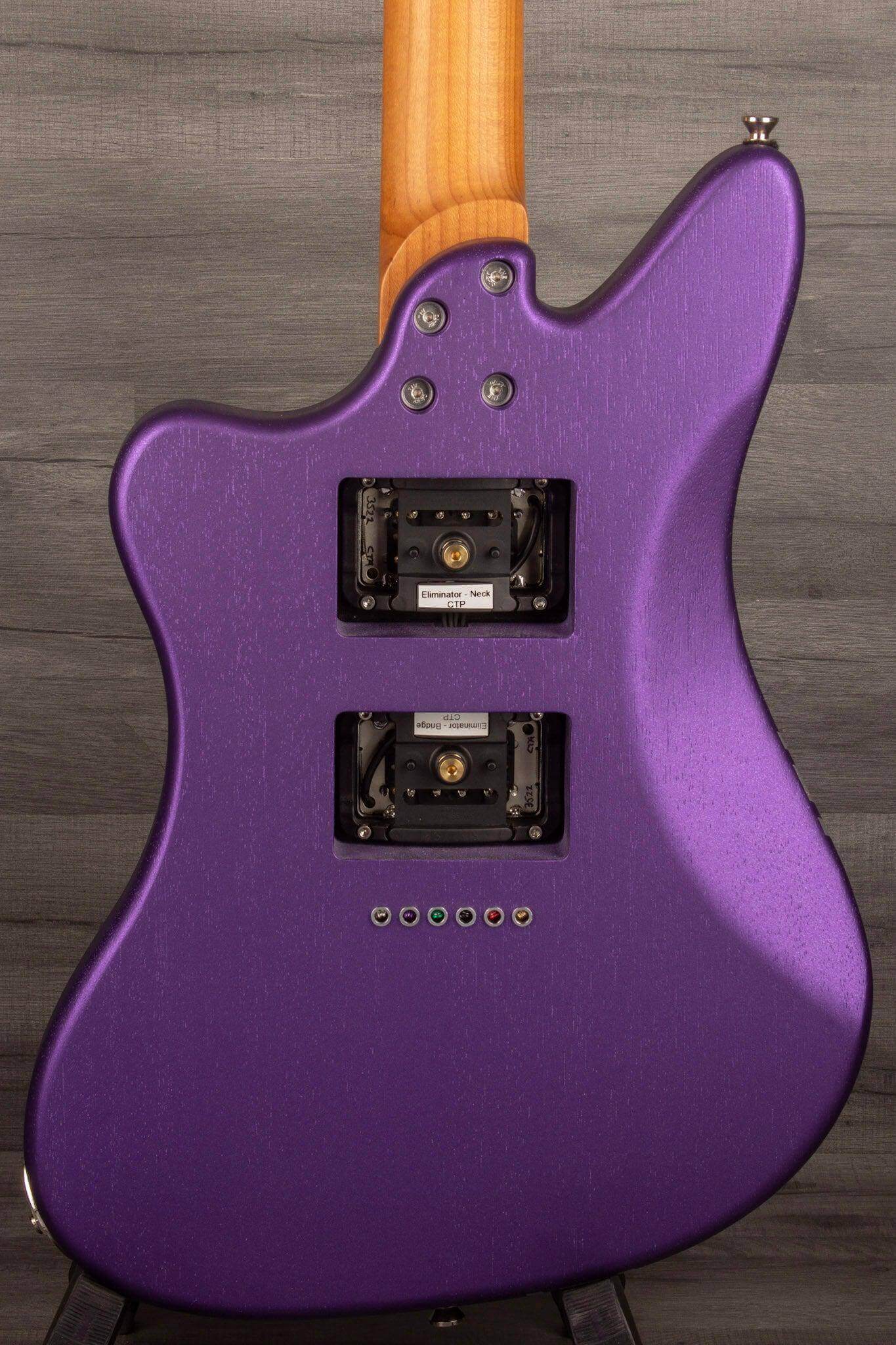 Cream T Guitars - Crossfire SRT-6 with Pickup Swapping in Metallic Purple