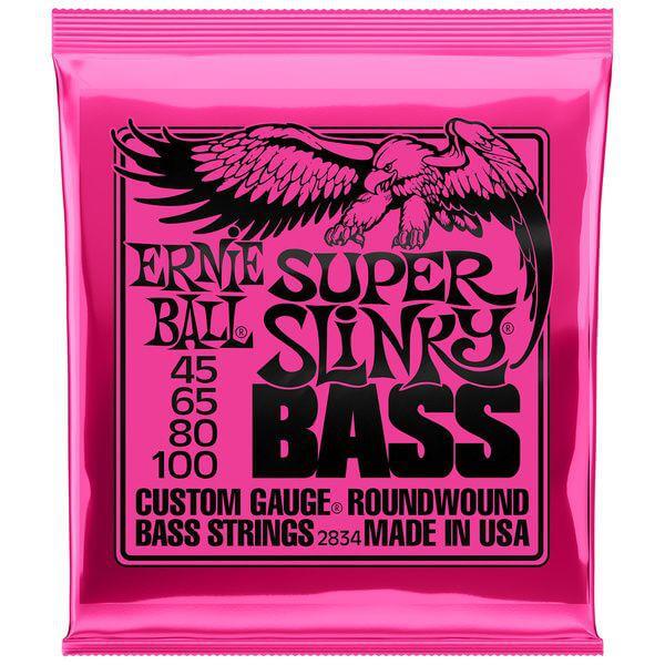 Ernie Ball Super Slinky 2834 Bass Strings 45-100 - MusicStreet