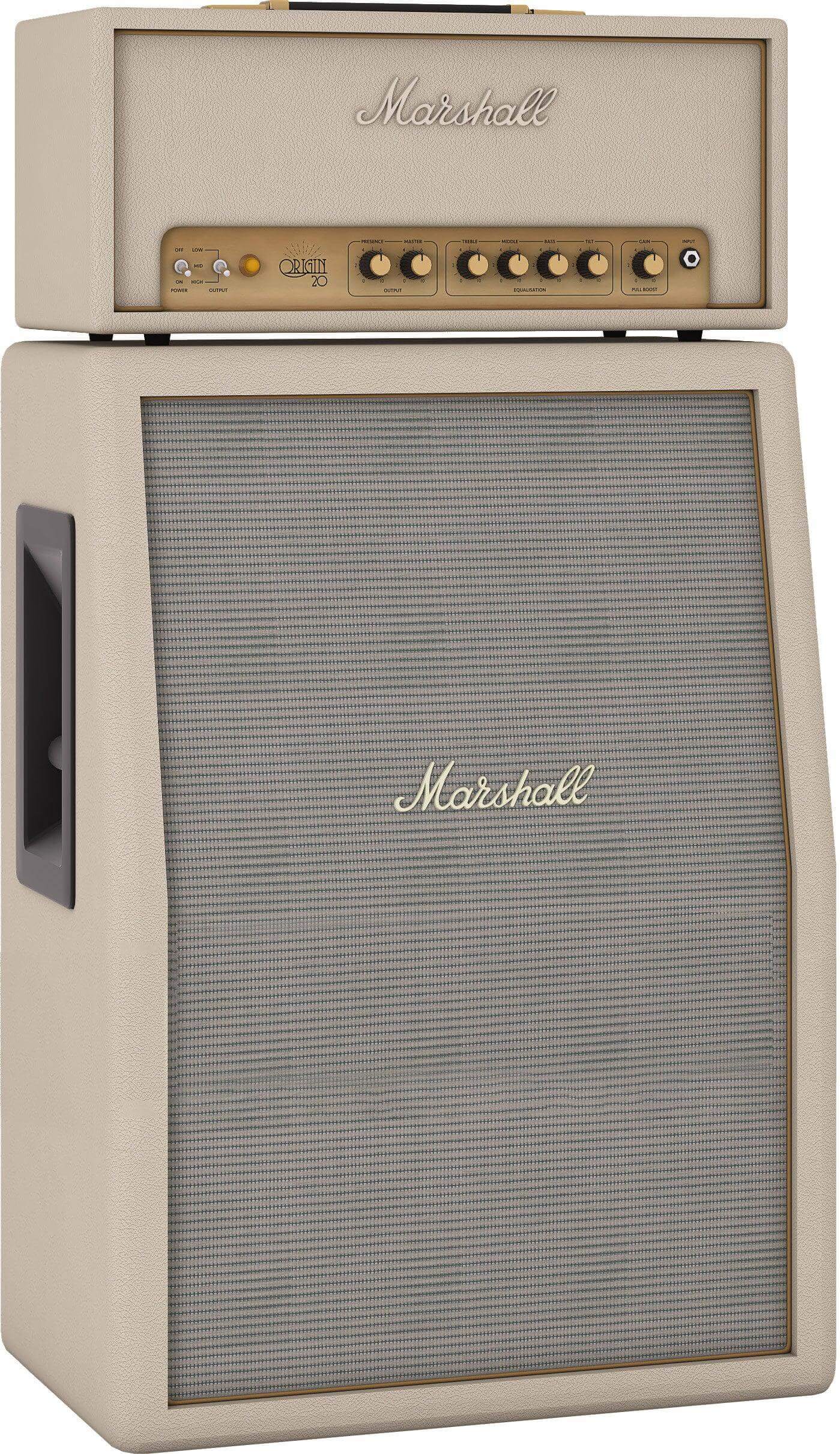 Marshall Design store OR20H & 212A Stack Cream - MusicStreet