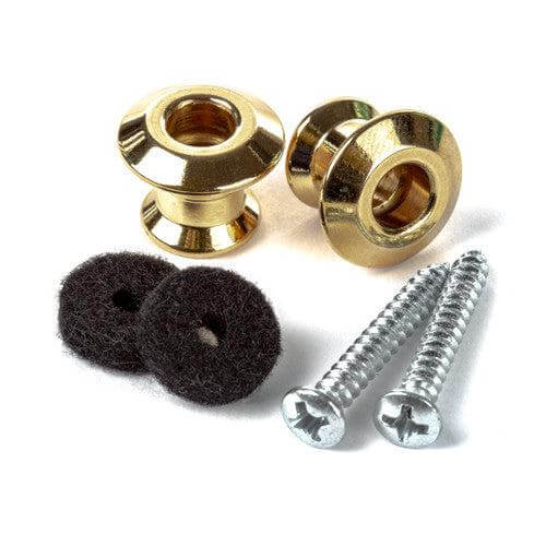 Jim Dunlop - Dual Design Straplok Buttons - Gold - MusicStreet