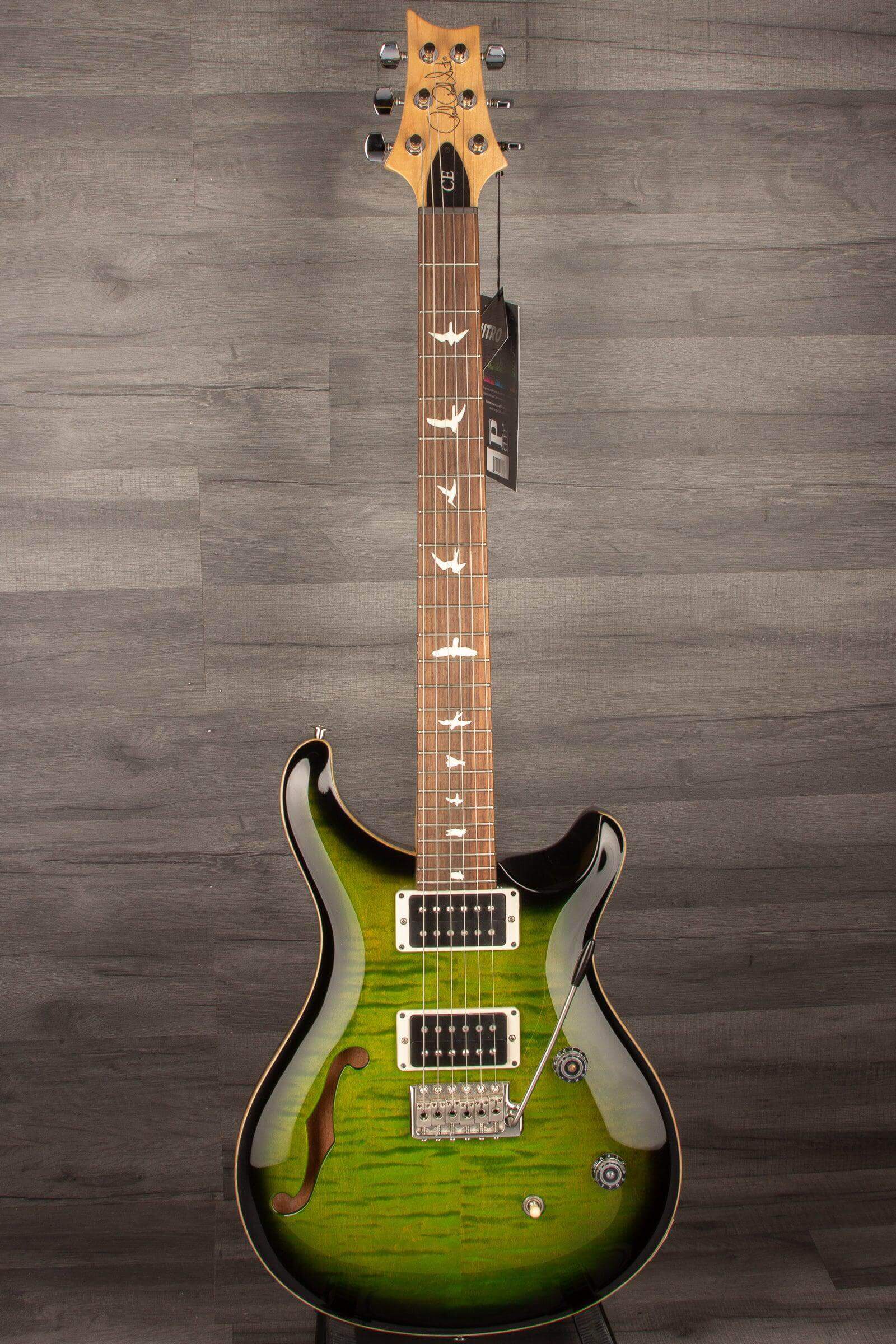 PRS CE24 Semi Hollow Eriza Verde Smokeburst Electric Guitar