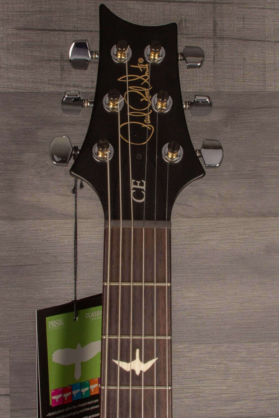 PRS CE24 Whale Blue Smokeburst, Blackout Neck