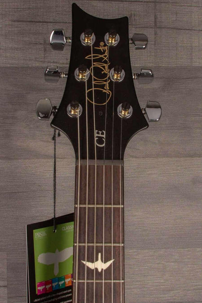 PRS CE24 Whale Blue Smokeburst, Blackout Neck