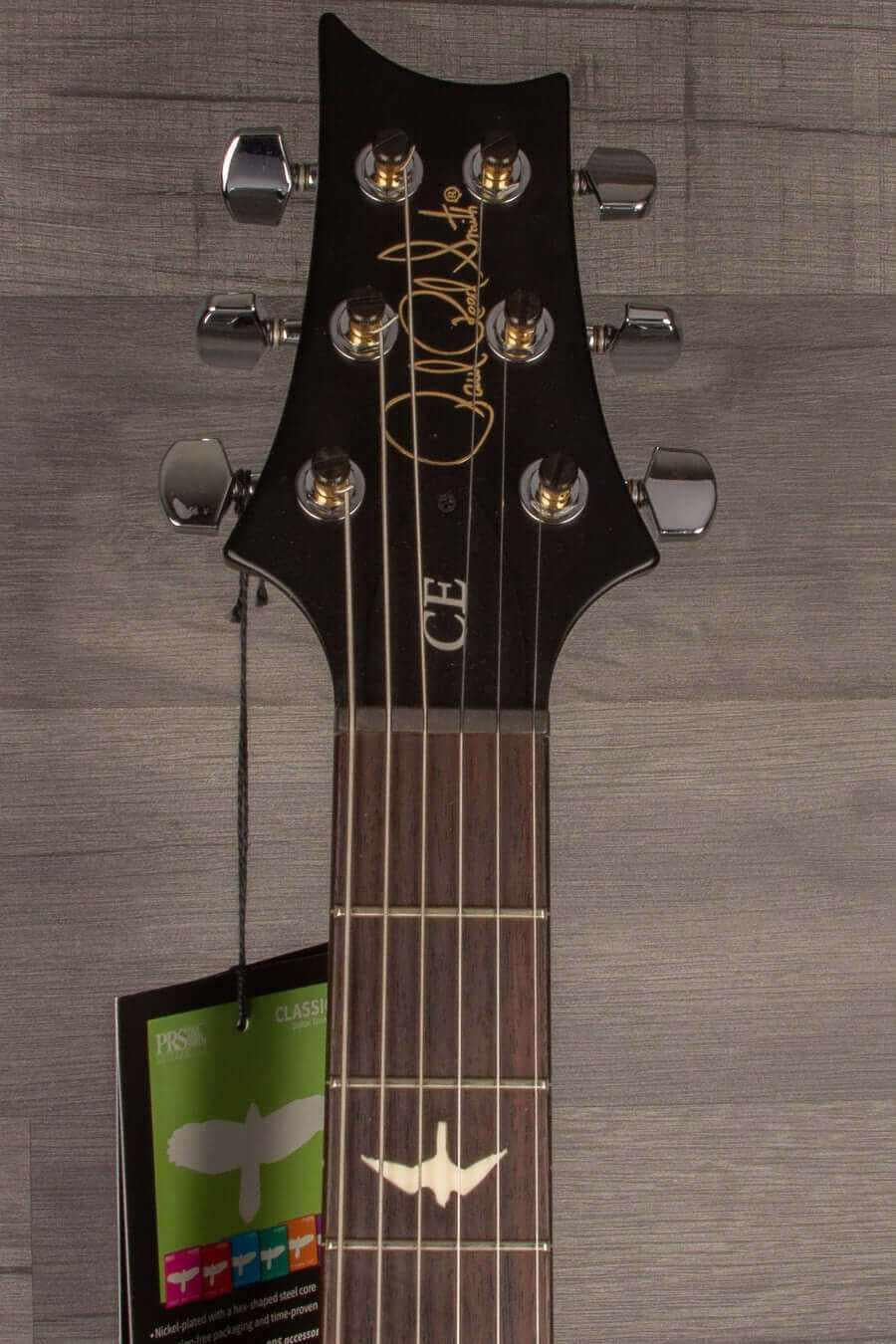 PRS CE24 Whale Blue Smokeburst, Blackout Neck