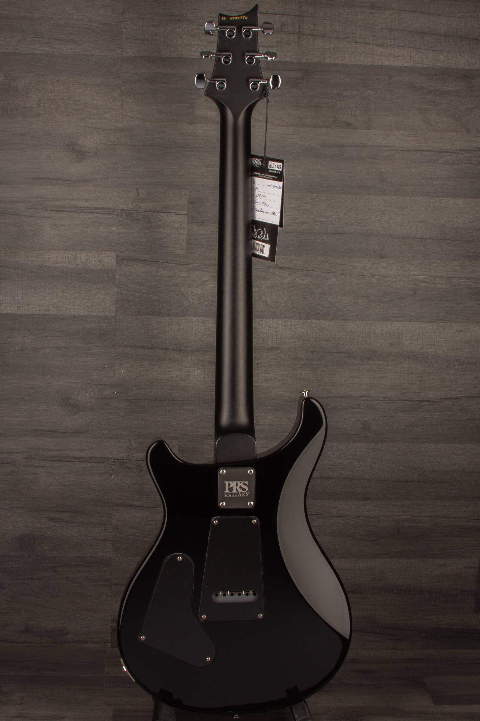 PRS CE24 Whale Blue Smokeburst, Blackout Neck